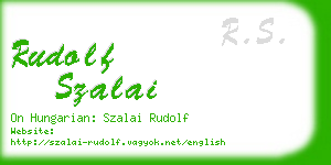 rudolf szalai business card